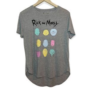 Rick And Morty Adult Swim Graphic Tee L